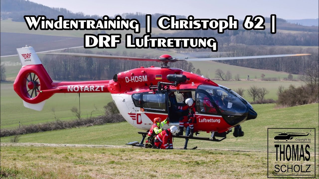 Windentraining | Christoph 62 | DRF Luftrettung | Airbus Helicopters | H145 | DRK Bergwacht Sachsen