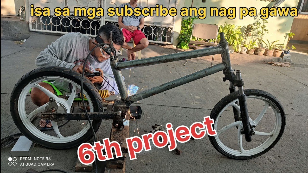 6th project. bmx cub bike, maraming salamat sa tiwala sir. isang subscribe ang nag pagawa ng frame.