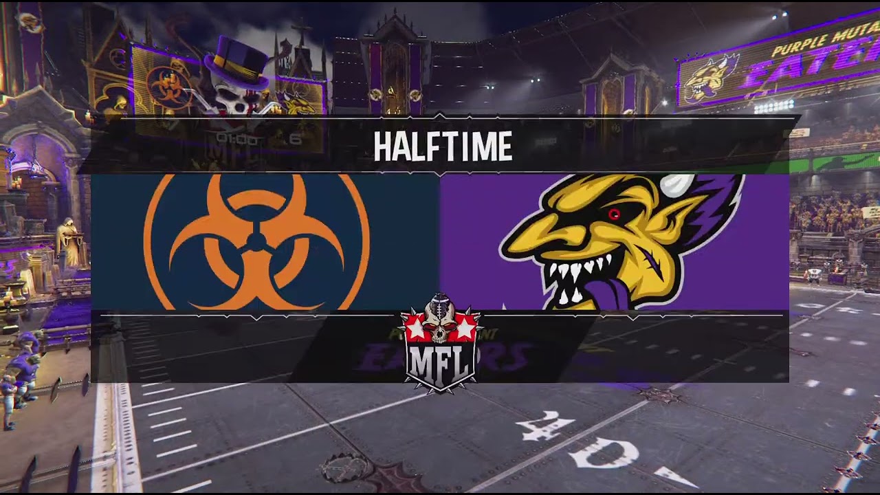 Mutant Football League 2 Game 068 Midway Mutants vs Purple Mutant Eaters