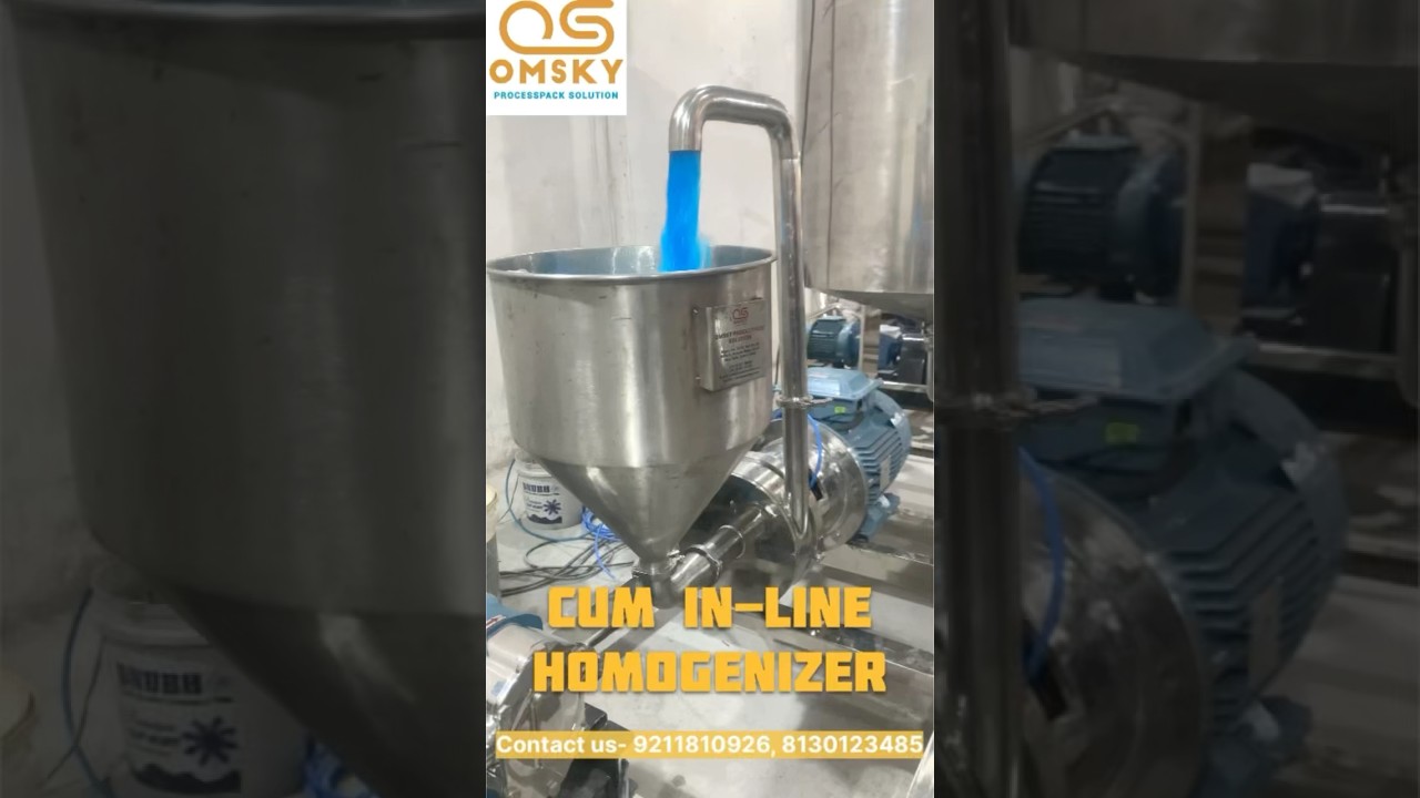 Cun In-line Homogeniser #manufacture #machine #homogeniser #trail #video #factoryproducts #viralvide