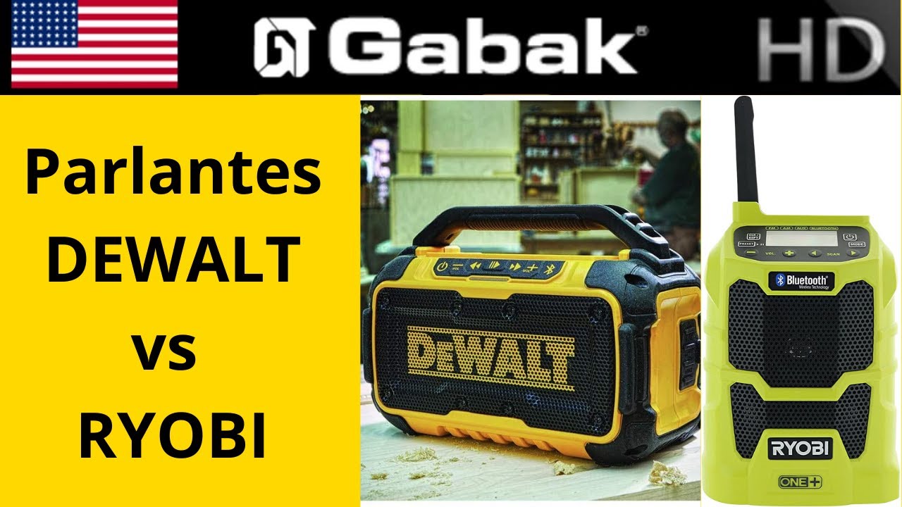 Parlantes Delwalt vs Ryobi vs marcas principales comparación - GabakTech