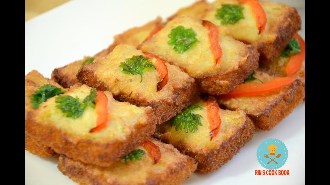 How to make Thai Toast ขนมปังหน้าไก่ (泰式土司鑲肉)