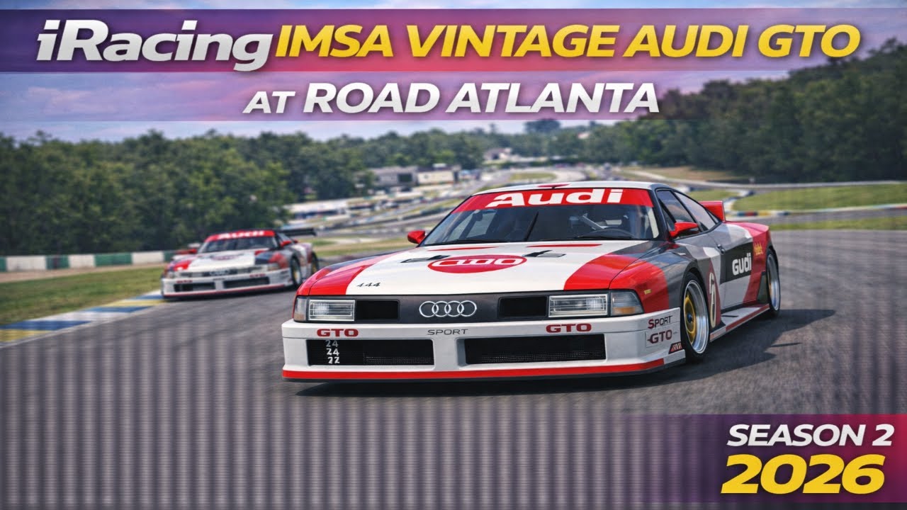 iRacing IMSA Vintage Audi GTO at Road Atlanta | Season 2 2026