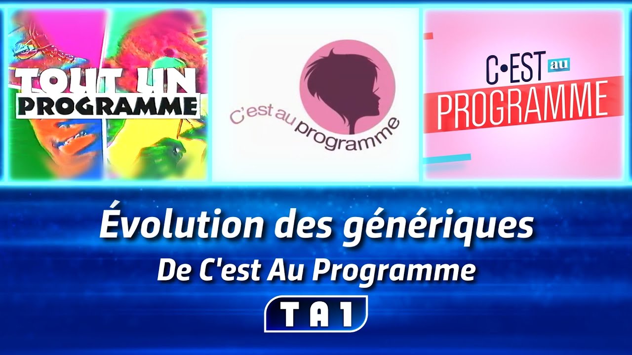 Évolution des génériques de C'est Au Programme