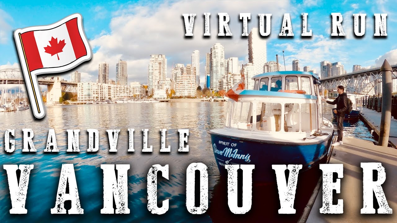 🆃RE🅰DMILL | Virtual 🆁un - GRANDVILLE ISLAND - VANCOUVER -  #treadmill  #run #vancouver #virtualrun
