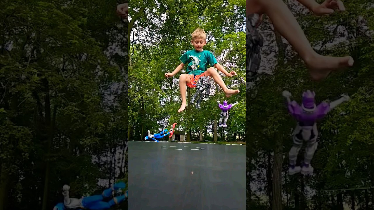 Army Guys vs Trampoline (Slo-Mo)😁 #shorts