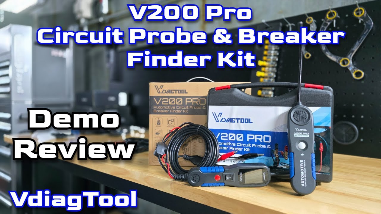 Vdiagtool V200 Pro demo and review. Circuit Probe and Circuit Breaker Finder 2025. Best Tool!