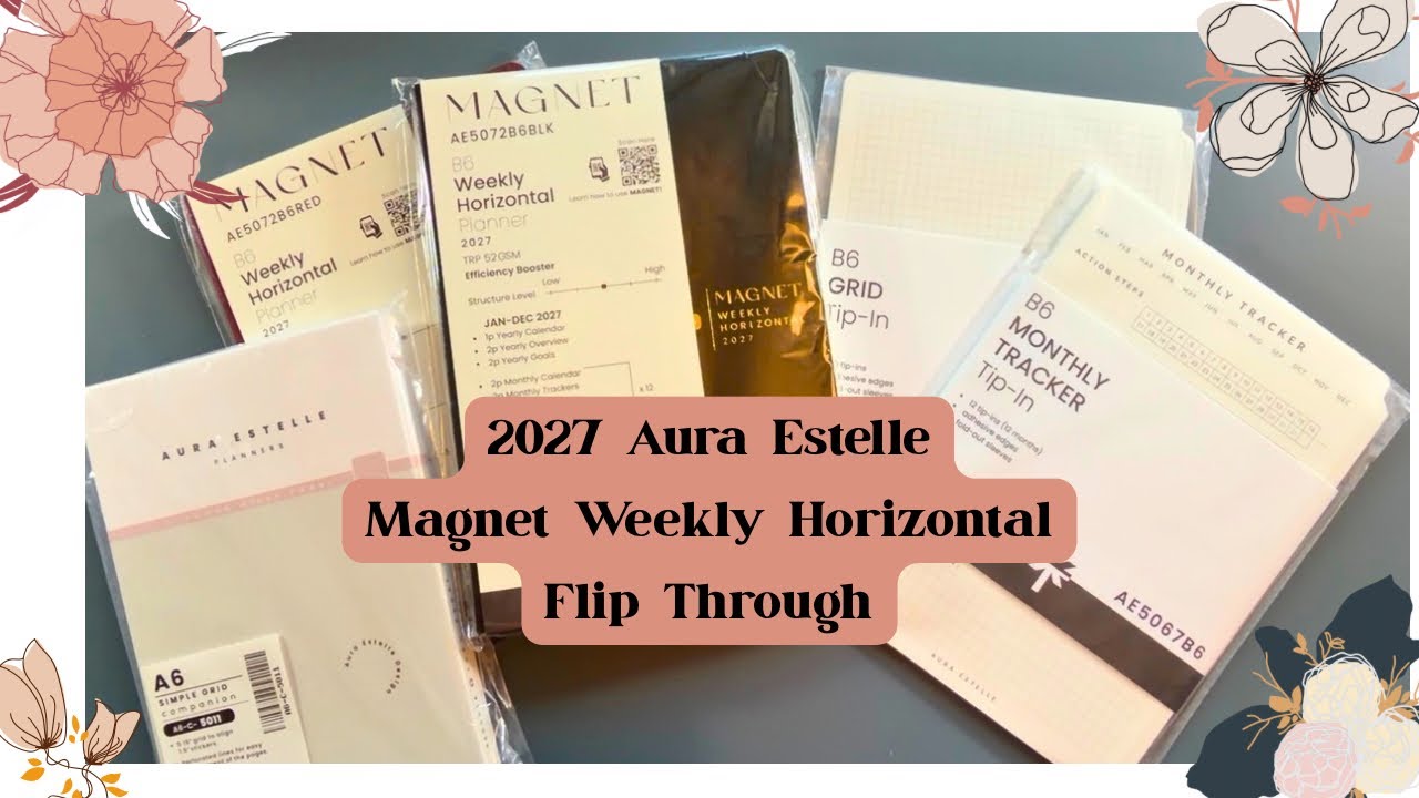 2027 Aura Estelle Weekly Magnet Horizontal Flip Through