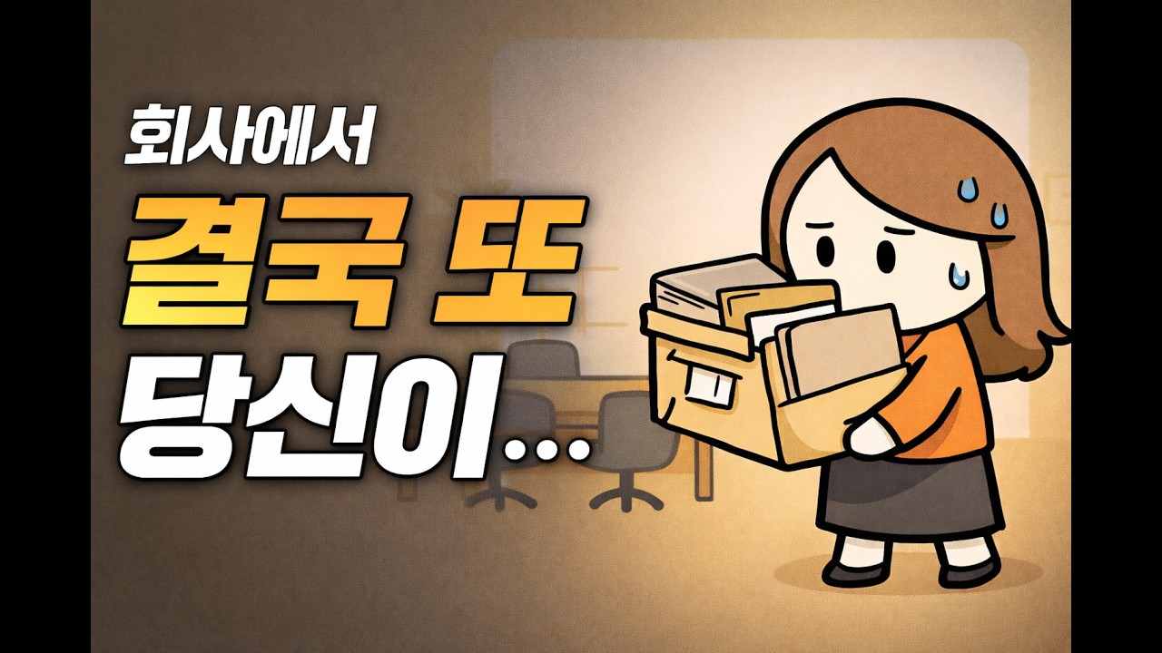 회사에서 결국 당신이 그 일을 맡게 되는 구조적 이유