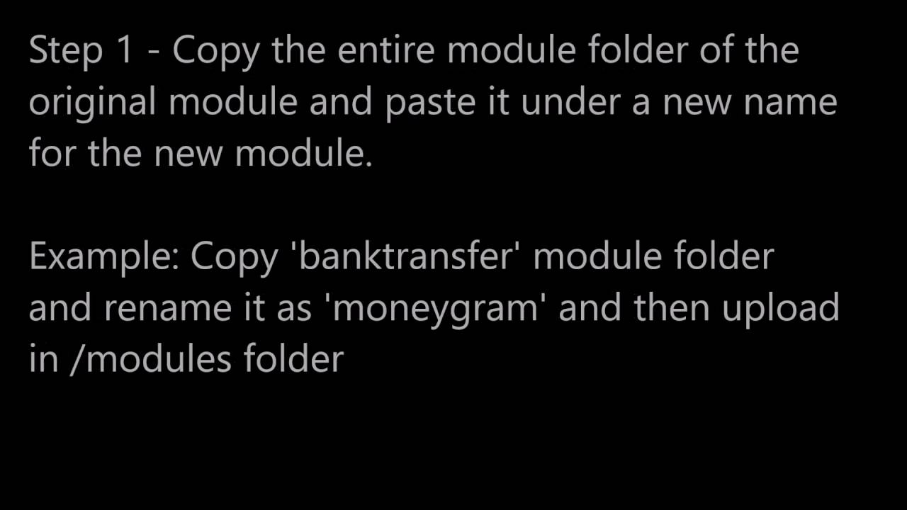 How to duplicate or clone or copy a module in Prestashop Presta Shop Instructions Guide Tutorial