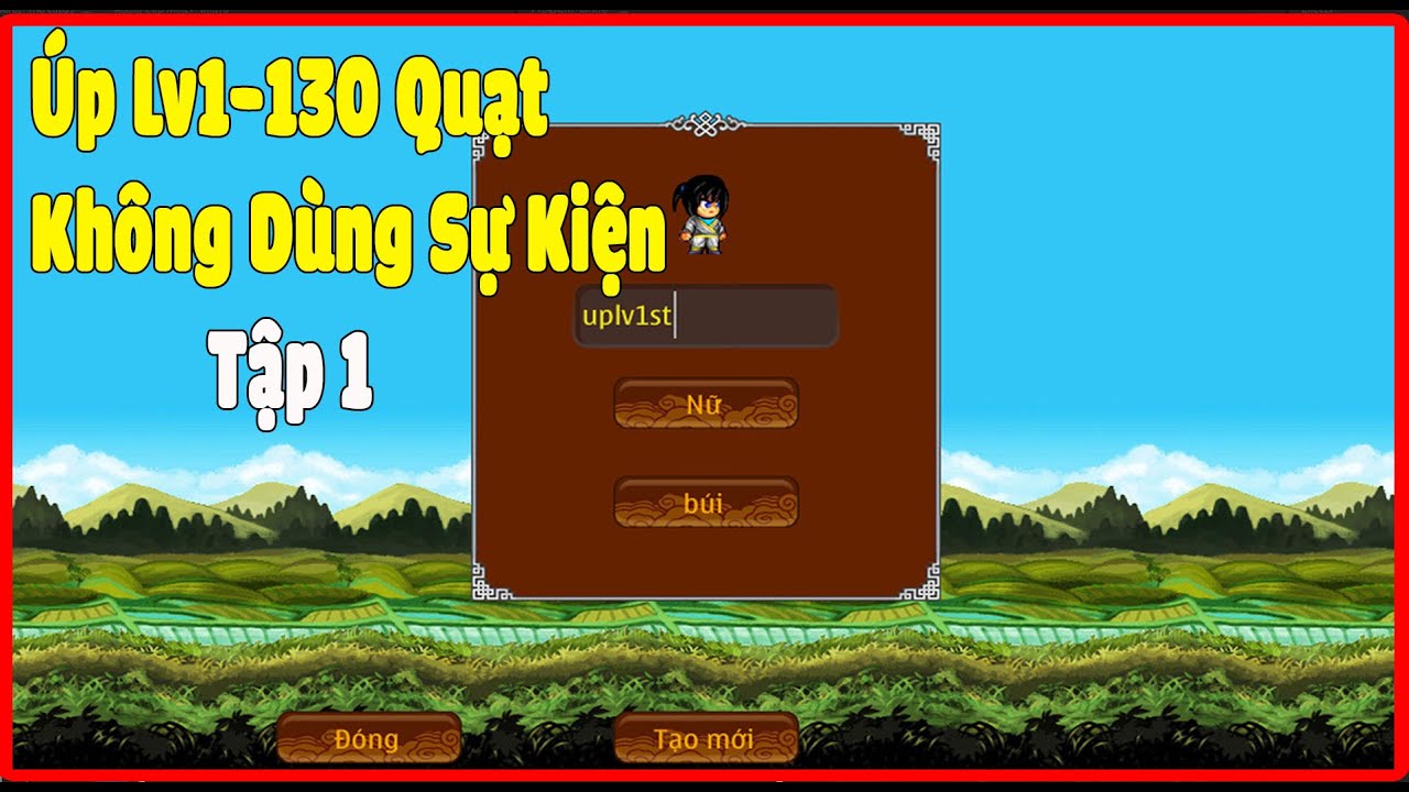 Tập 1 : Hành Trình Phái Quạt Úp Lv1-130 Sau 3 Ngày - Ninja School Online