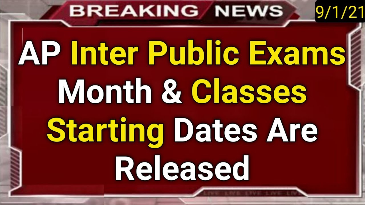 ap inter public exams dates 2021 in telugu