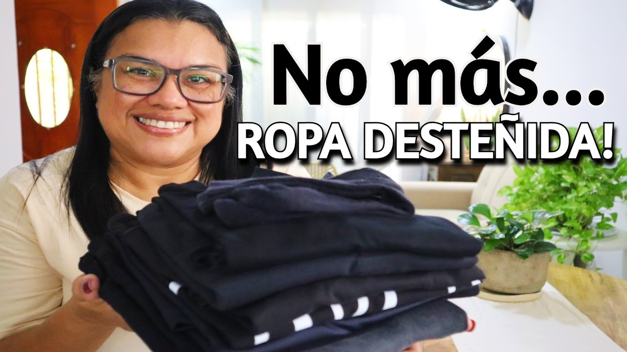 💜 NO sabes cómo lavar tu ROPA NEGRA?! | Cómo revivir tu ROPA NEGRA?! | Por qué tu ROPA se DESTIÑE?