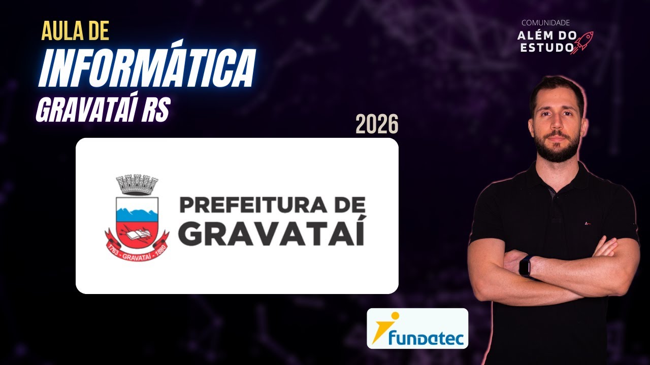 Gabaritando Informática - Banca FUNDATEC - Pref.  Gravataí RS