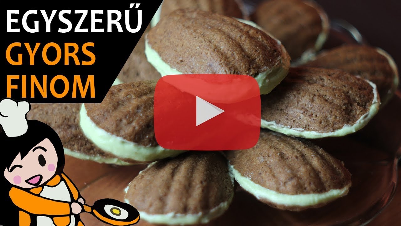 Mandulás kagyló süti - Recept Videók