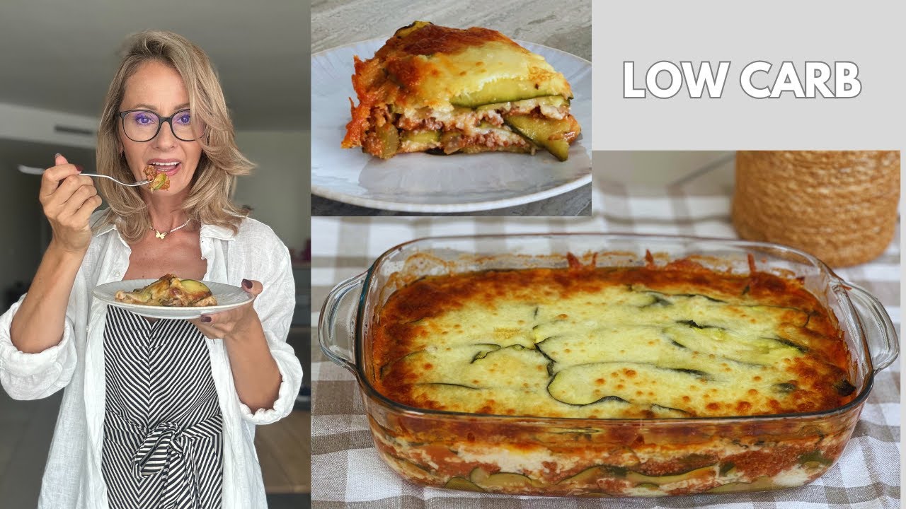 Najlepsza Lasagna LOW CARB, KETO z makaronem z cukinii i kremowym sosem beszamelowym🔥