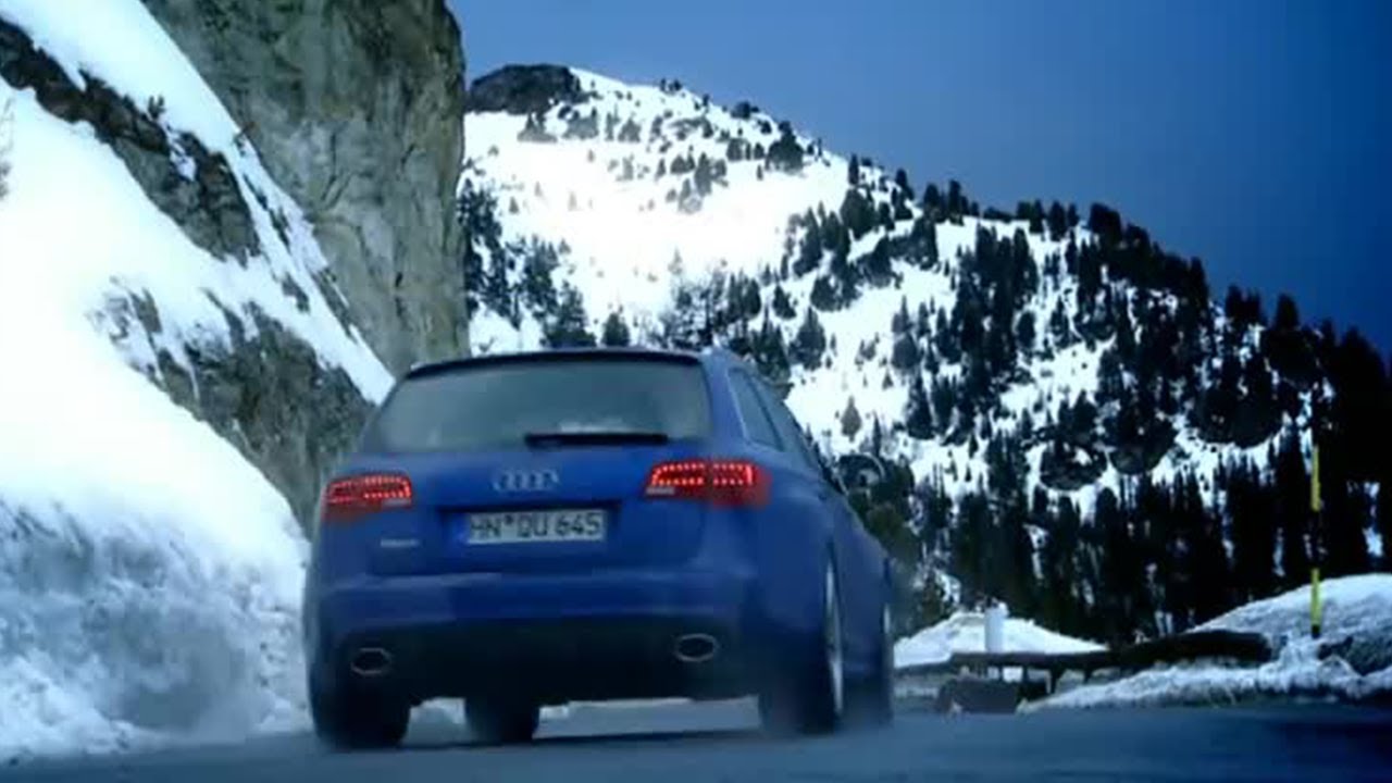 Audi RS6 vs Para-skier: French Alps Race (HQ) | Top Gear