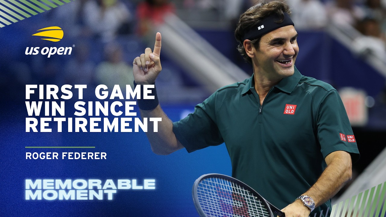 Roger Federer's First Game Win Since Retirement | 2026 US Open