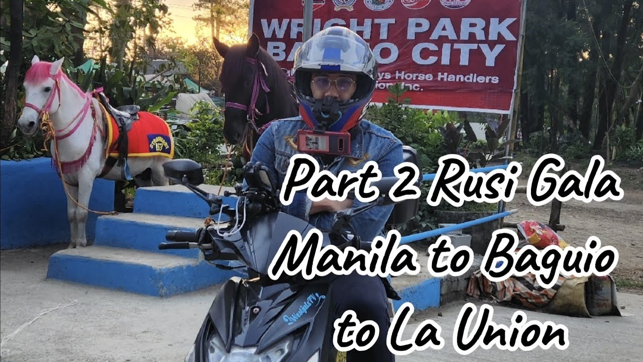 Manila to Baguio at La Union! Part 2 l Rusi scooter 125cc l Nueva ecija route