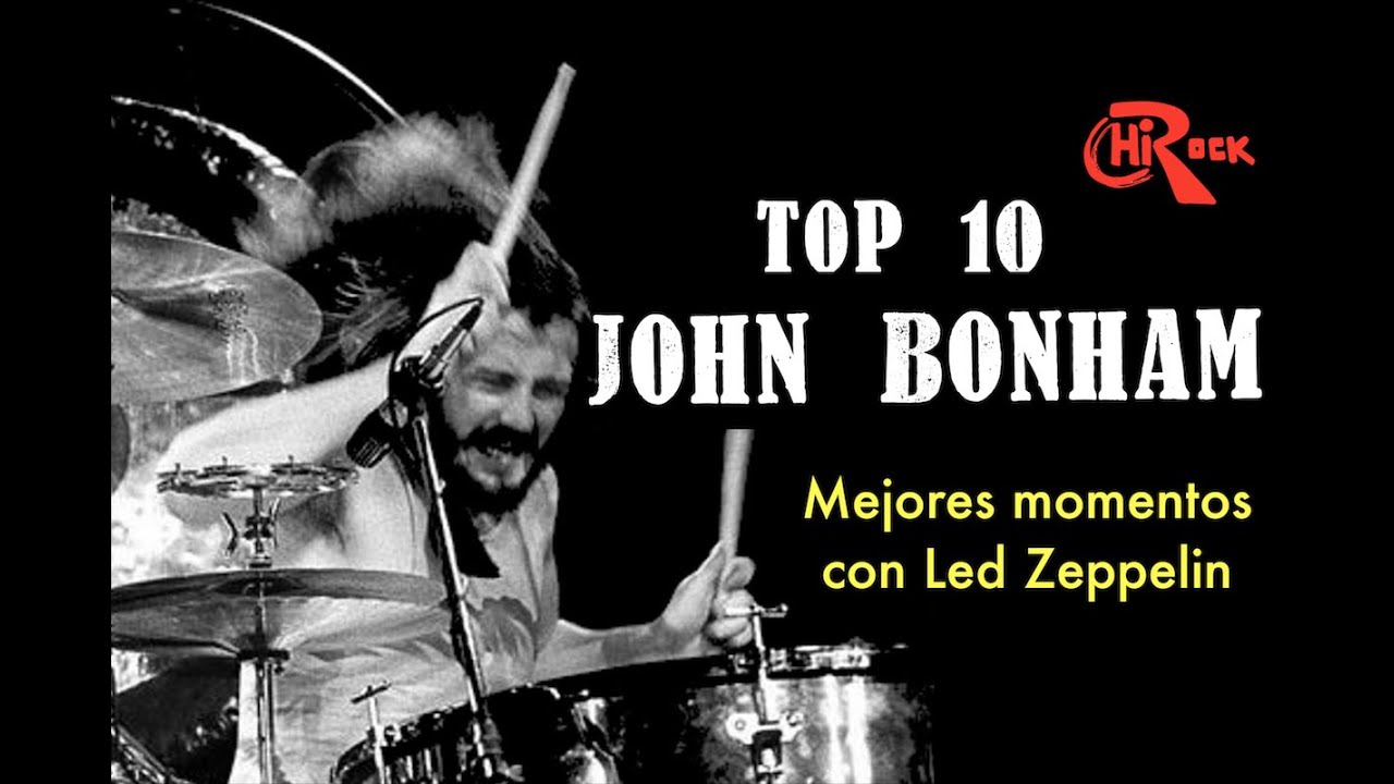 TOP 10 🔥 Mejores momentos de JOHN BONHAM con LED ZEPPELIN // Hi Rock!
