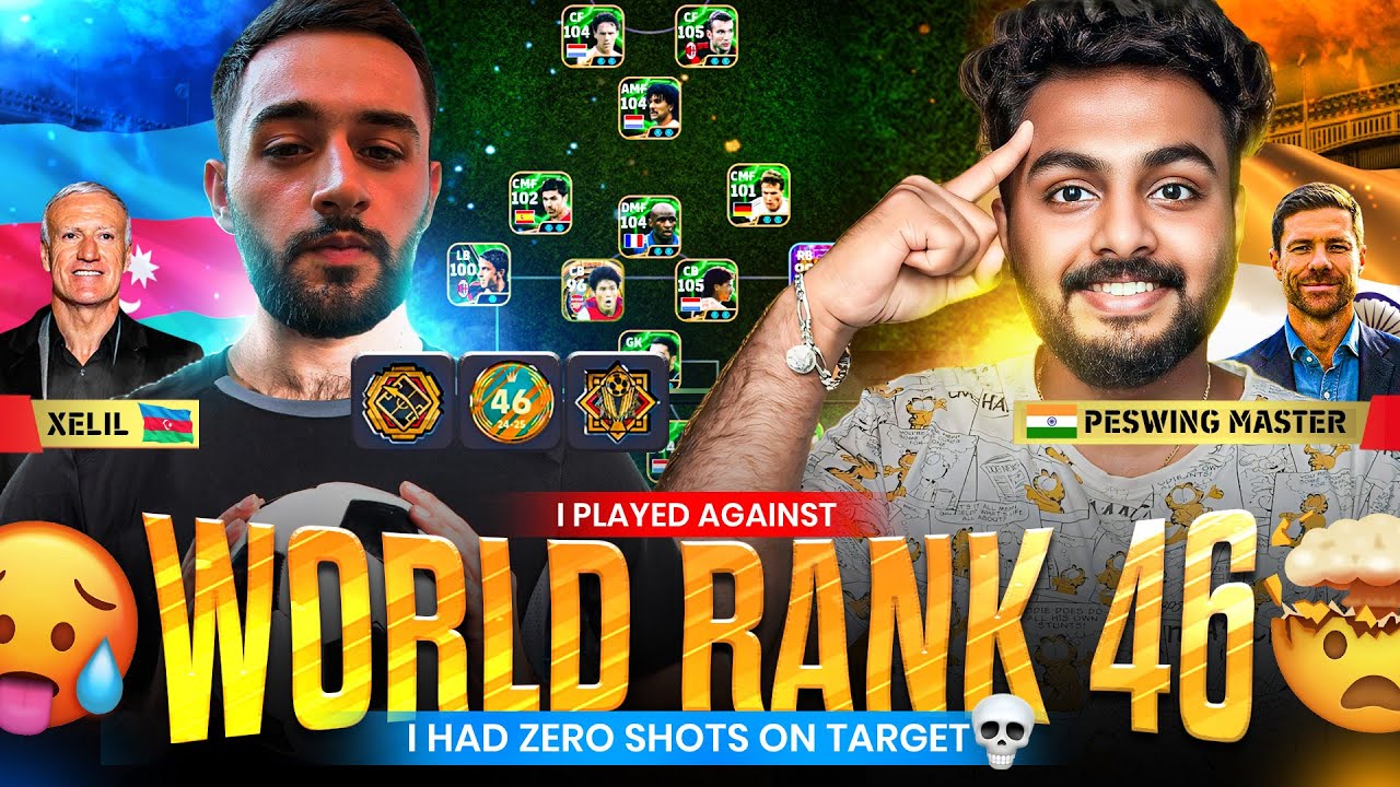 WORLD RANK 46 🆚 PES WING MASTER | BEST LONG BALL COUNTER PLAYER🫡 | HIS DEFENSE IS INSANELY CRACKED🤯