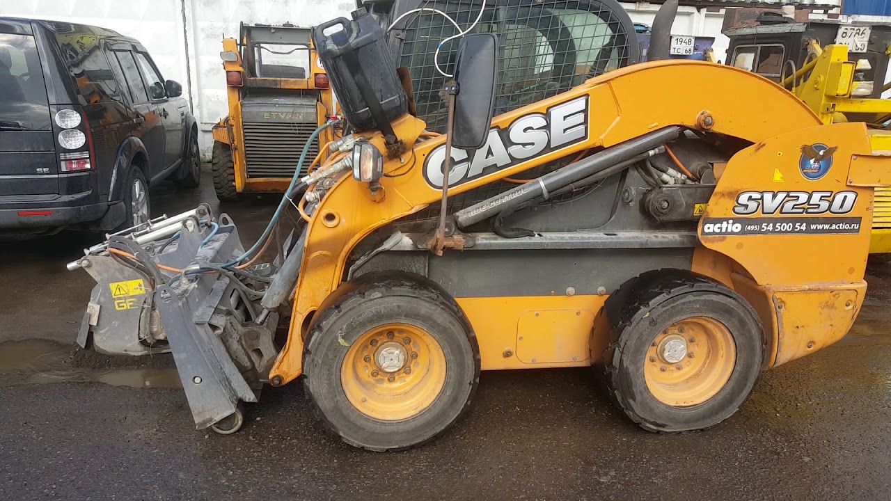 Мини погрузчик CASE SV250 с фрезой.