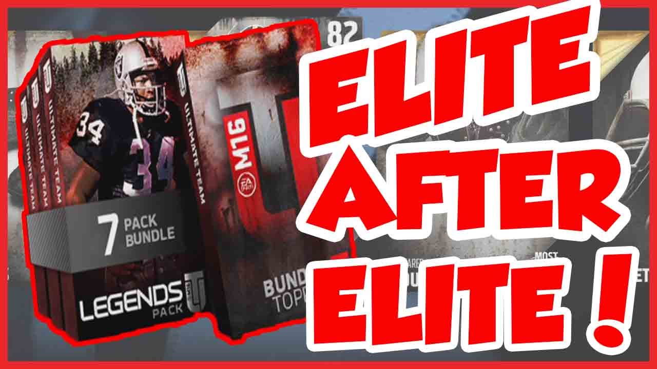ELITES EVERYWHERE! ELITE AFTER ELITE! - Madden 16 Pack Opening | MUT 16 Most Feared Bundle