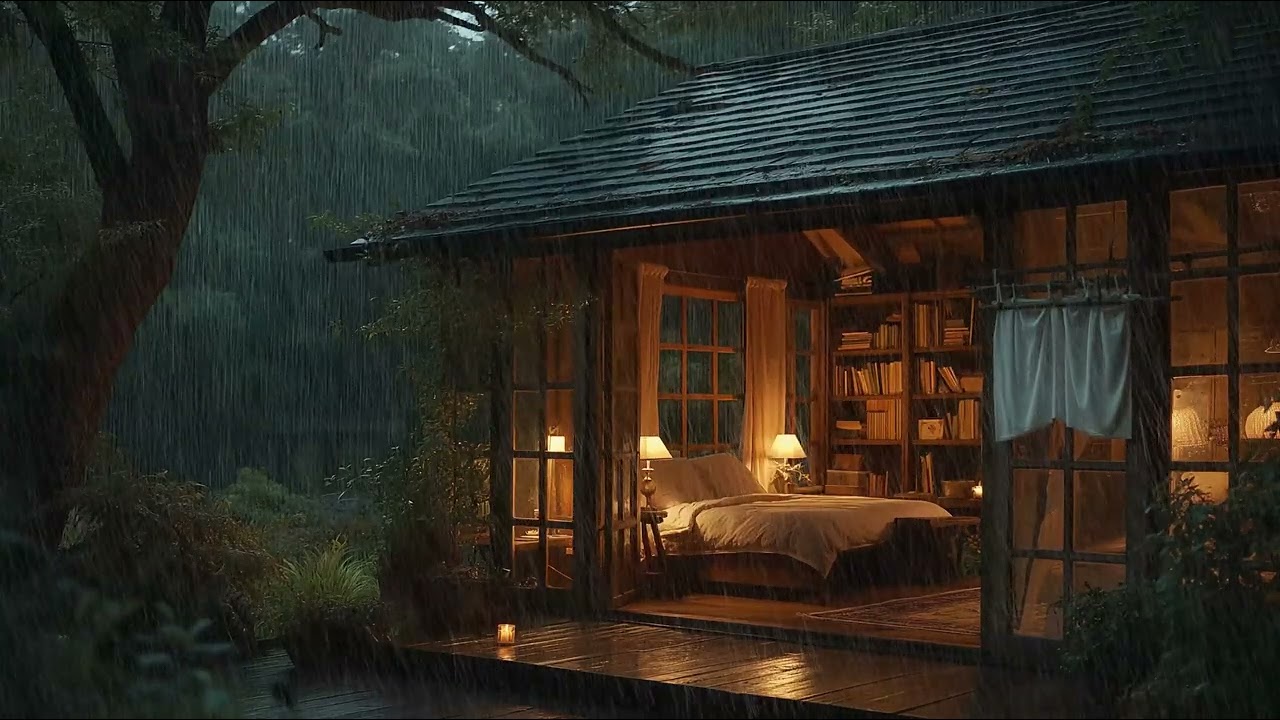 Let the Forest Rain Help You Sleep | Relaxing Forest Rain Ambience for Stress Relief and Deep Sleep