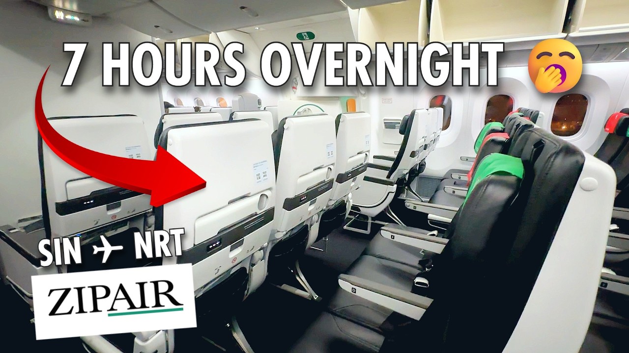7 hours on Japan’s WEIRDEST Airline! | Singapore to Tokyo Narita on Zipair Boeing 787