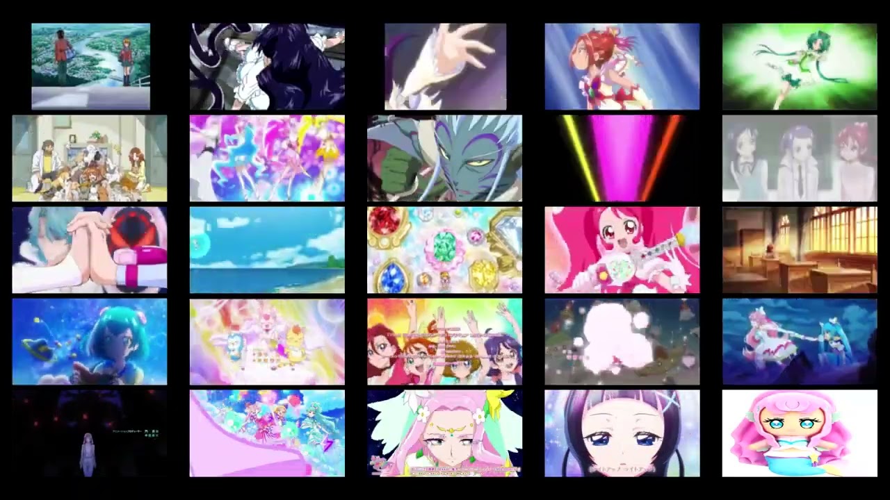 Every Pretty Cure intro but they all play at the same time [AUDIO WARNING] (2025)