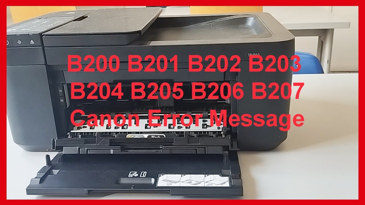 Błąd drukarki Canon B200 B201 B202 B203 B204 B205 B206 B207