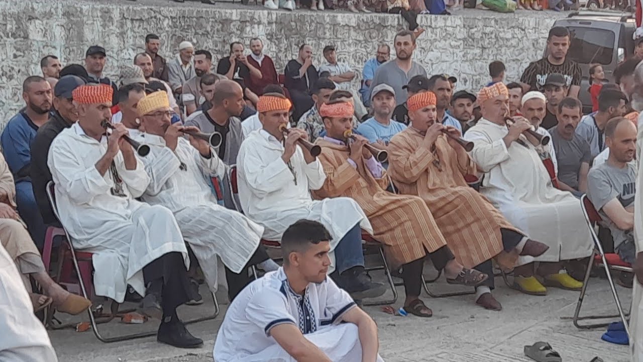 صورة تجمع بين عمالقة الفن العيساوي في قبيلة انجرة #عيساوة-عيد الأضحى_بن طاهر _الكزار_بن صفية