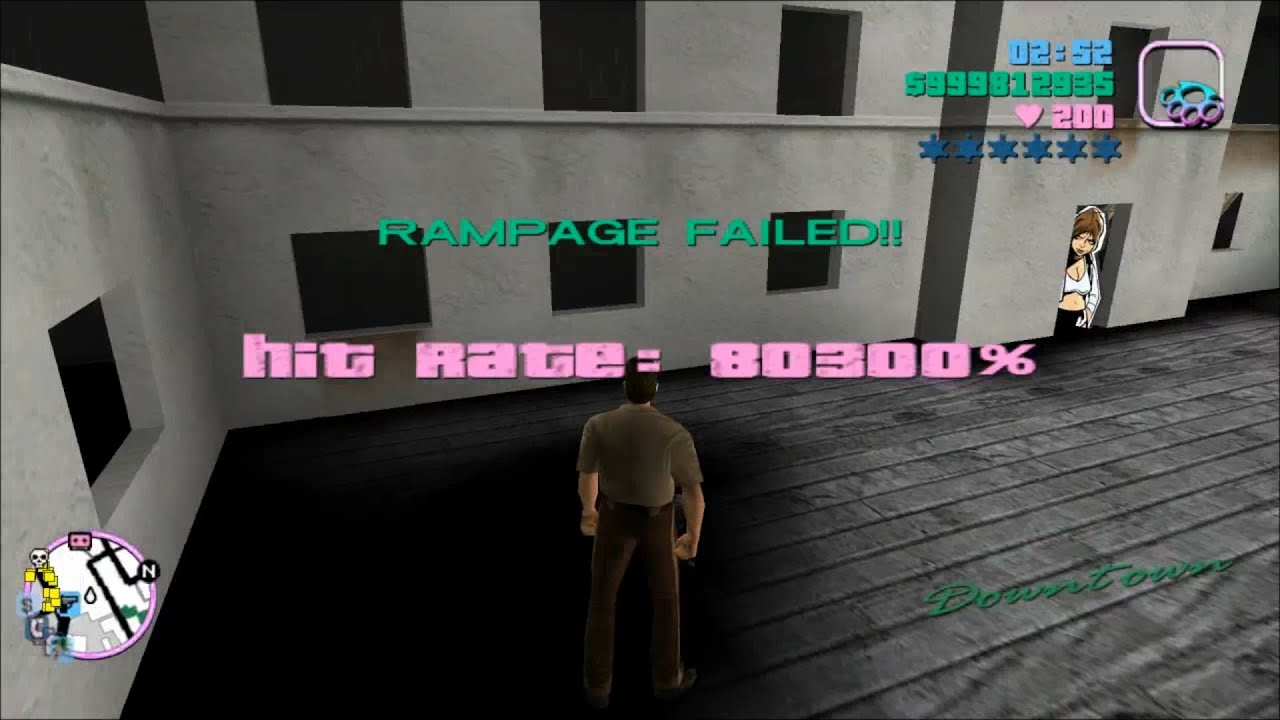 493 points at Ammu-Nation shooting range (The Shootist) GTA: Vice City
