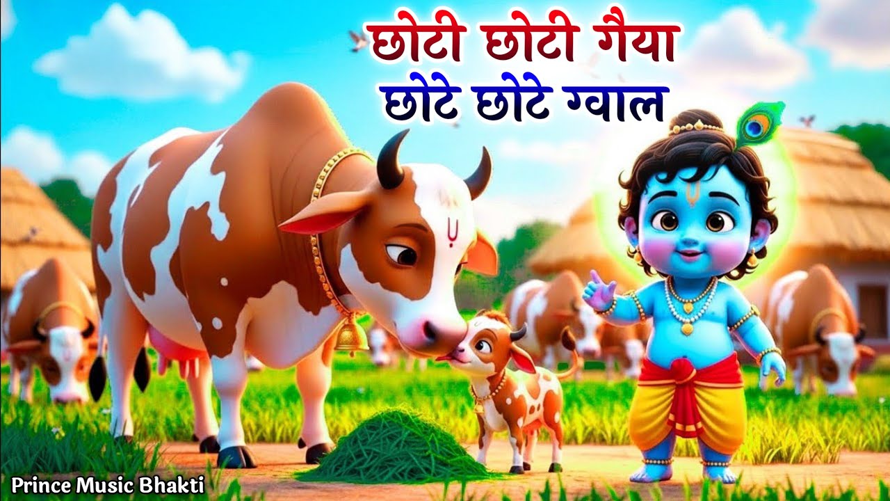 Little Krishna Song छोटी छोटी गैया - Choti Choti Gaiya Chote Chote Gwal | Krishna Song