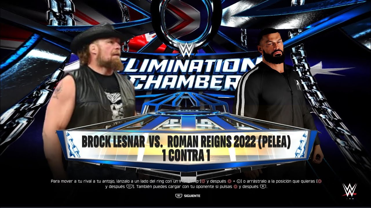 WWE 2K25 Brock Lesnar VS Román Reigns