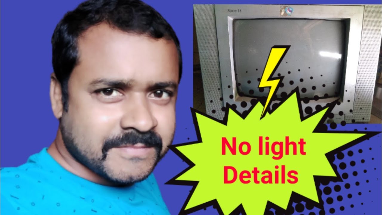 No light problem details in CRT TV. #tv_repair