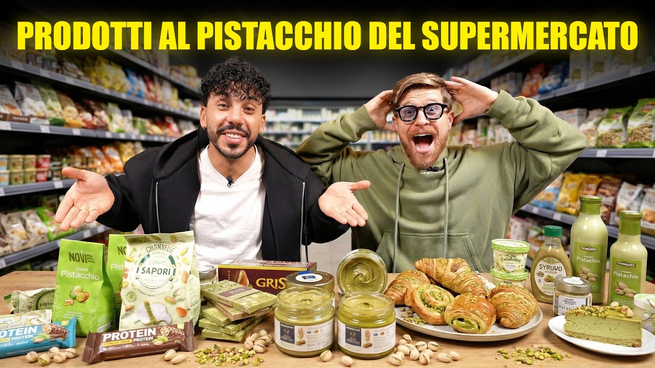 PROVIAMO TUTTO IL CIBO AL PISTACCHIO DEL SUPERMERCATO - QUESTO &Egrave; IL VIDEO PI&Ugrave; DELUDENTE DI SEMPRE! 