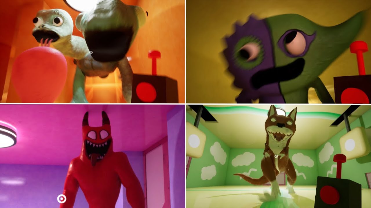 Garten of Banban 4 - ALL JUMPSCARES & Scary Moments