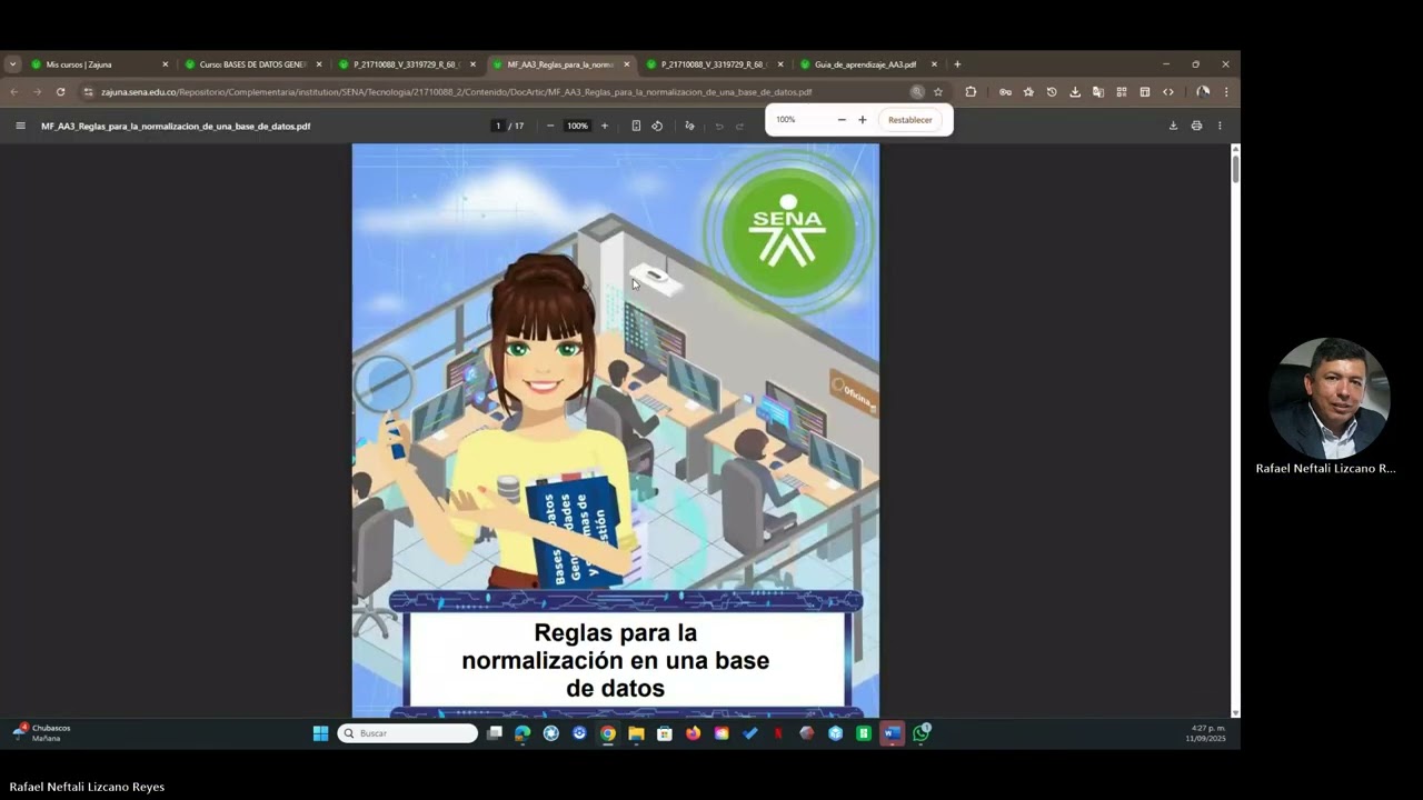 Normalización de Bases de Datos | AA3 - Curso SENA - Ficha 3319729 - 11/09/2025