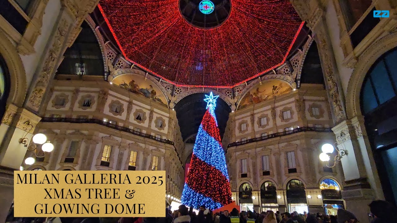 Lenovo Christmas Tree 2025 in Galleria Vittorio Emanuele - Albero di Natale Lenovo Milano