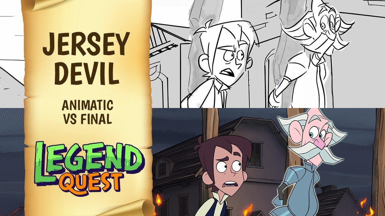 Animatic vs Final - Jersey Devil | Legend Quest NOW STREAMING ON NETFLIX