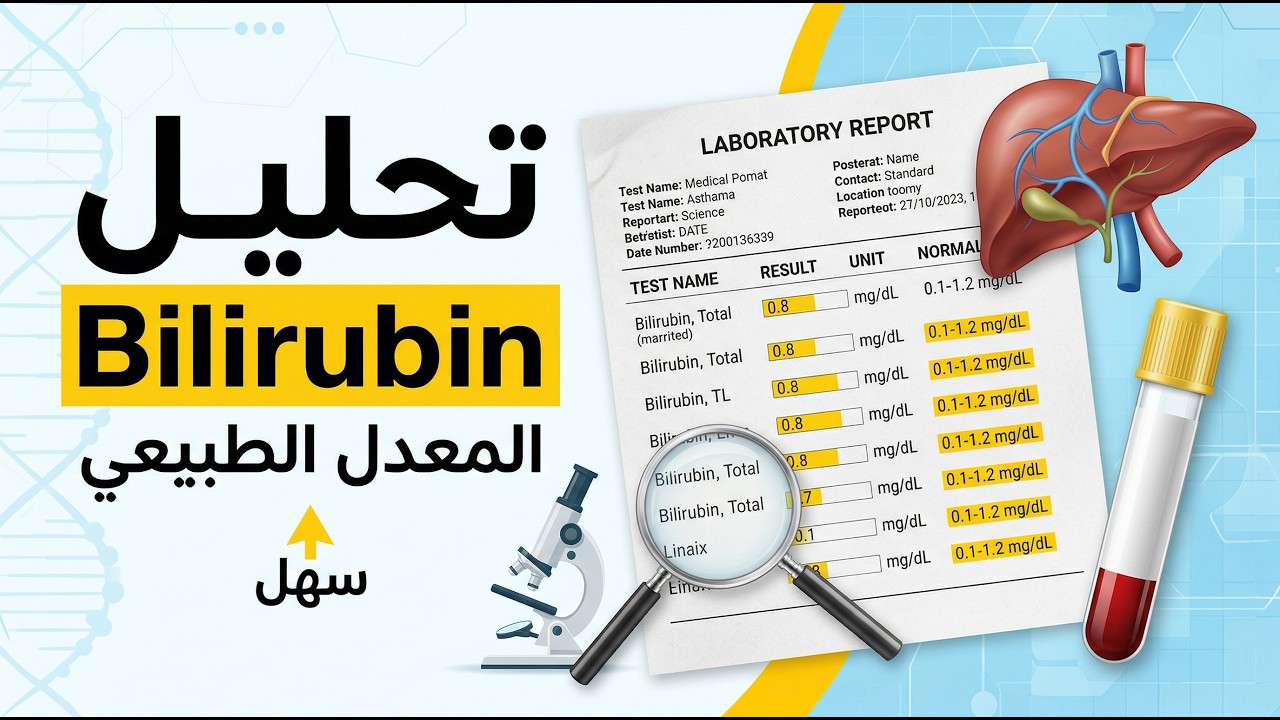 تحليل البيليروبين   bilirubin والمعدلات الطبيعية