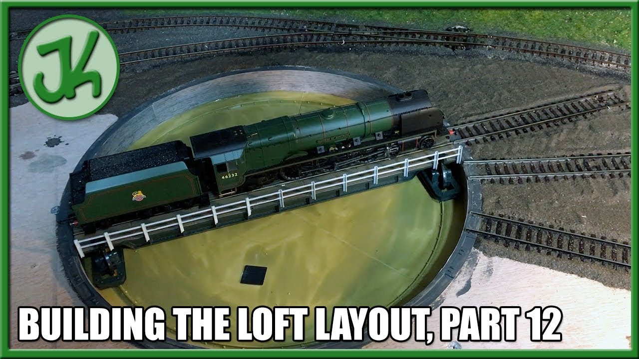 Landscaping and Adding A Turntable - Building the Loft Layout, part 12