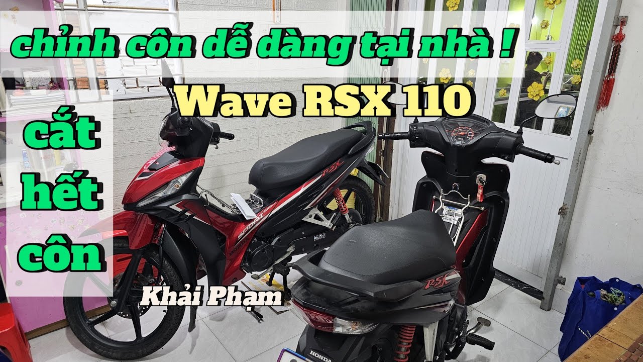 Hướng dẫn chỉnh CÔN (ambida) xe số WAVE RSX 110 đơn giản tại nhà. Khải Phạm #wave #waversx #rsx #110