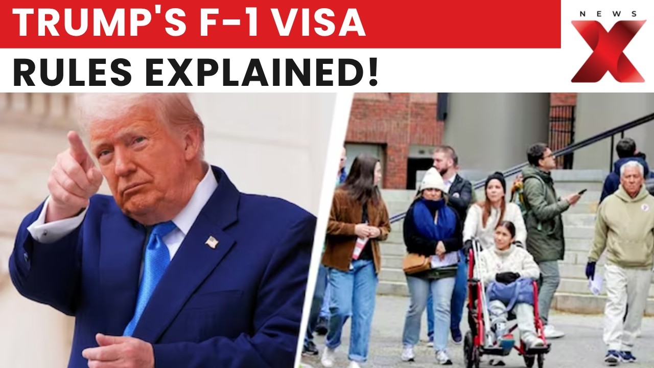 Trump's F-1 Visa Overhaul: What It Means For Indian Students | Latest News | NewsX