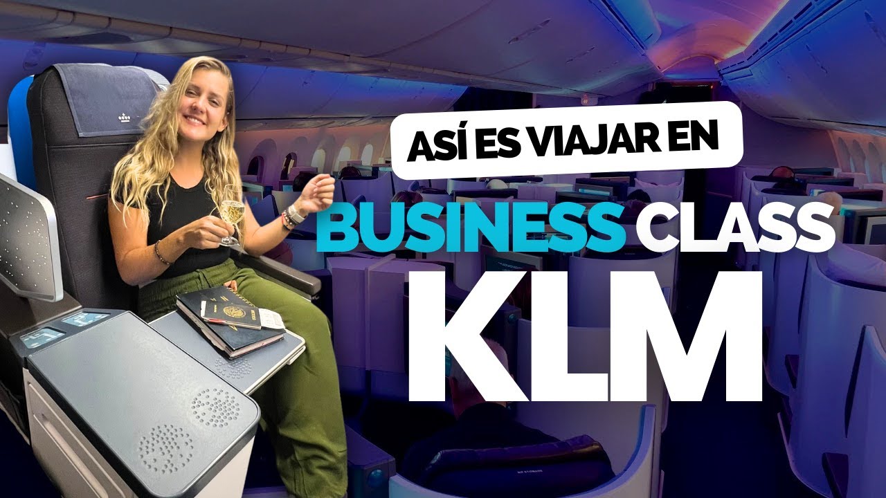 ¡Así es volar con KLM en BUSINESS CLASS! 🤯✈️🥇¿Vale la pena?