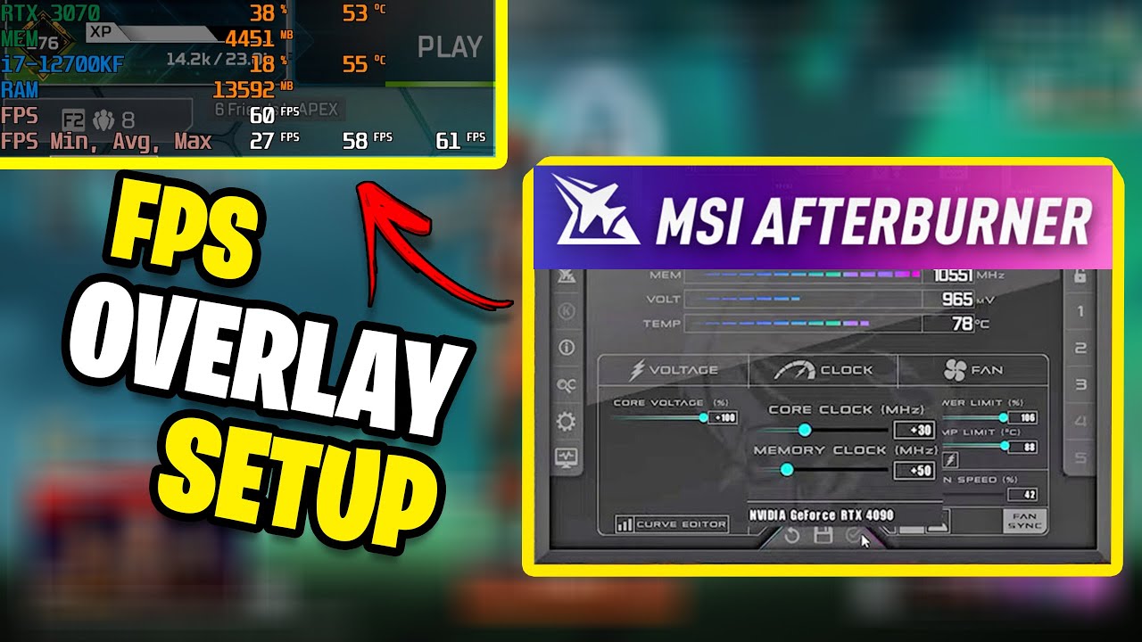 How to Set MSI Afterburner Overlay To Show PC Performance