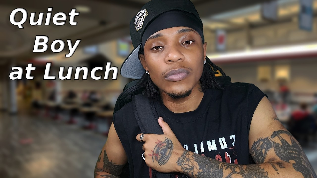 ASMR Quiet Boy at School Eats Lunch with You