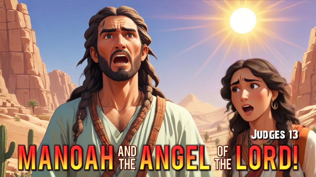Manoah And The Angel of The Lord! | Judges 13 | 4K | Old Testament | Bible Characters | Manga Style