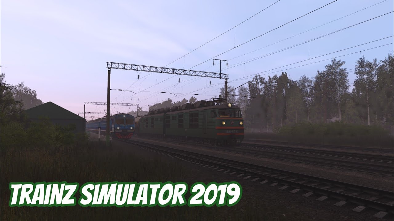 Trainz 19,Ряжск - Старожилово, ВЛ80К-737 (маршрут 